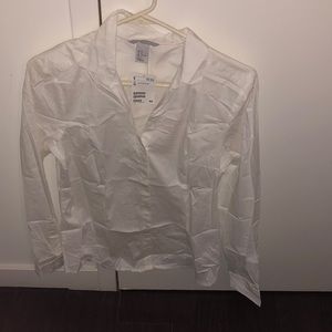 H&M White button down shirt size US 14
